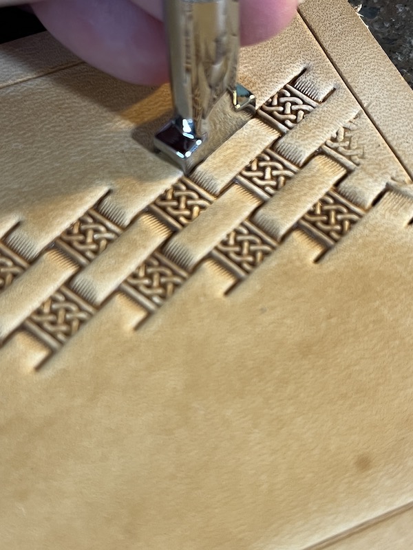 Stamping a Basket Weave Design on Leather - Weaver Leather Supply