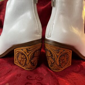 Carved Leather Boot Heels